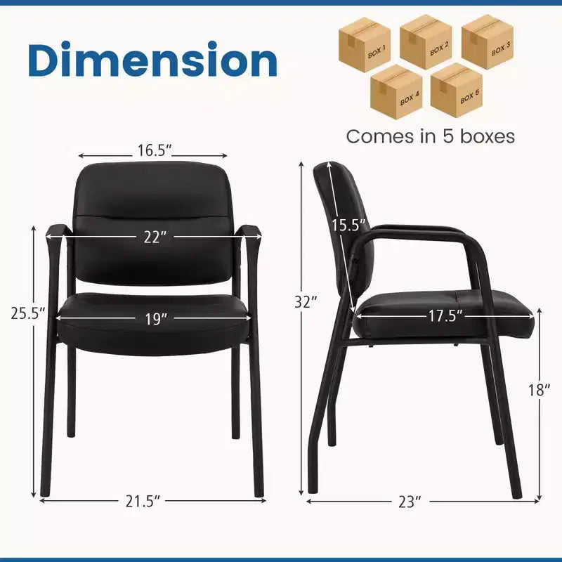 Silla de sala de espera sin ruedas, juego de 2/4/6/8/10/12 con reposabrazos integrados para recepción