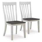 Signature Design by Ashley Darborn Farmhouse 18 Two-Tone Dining Chair, Set of 2, Gray & Brown