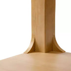 Plank+Beam Mesa auxiliar cuadrada de madera maciza de 20 pulgadas con estante, mesa auxiliar para sala de estar con almacenamiento
