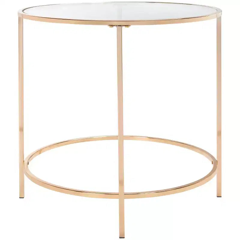 Mesa auxiliar redonda Kolby - ACC8004A - Oro pulido - Safavieh