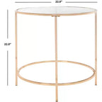 Mesa auxiliar redonda Kolby - ACC8004A - Oro pulido - Safavieh