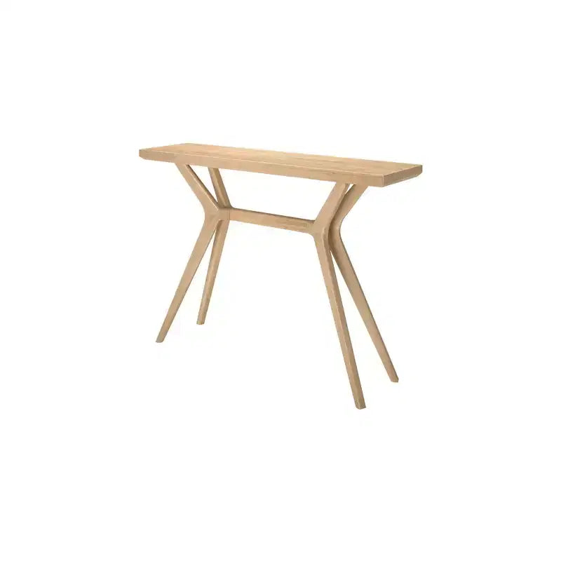 Mesa consola Verso, mesa auxiliar de sofá moderna de madera maciza de 46 pulgadas, mesa estrecha para recibidor, detrás del sofá, sala de estar