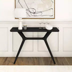 Mesa consola Verso, mesa auxiliar de sofá moderna de madera maciza de 46 pulgadas, mesa estrecha para recibidor, detrás del sofá, sala de estar